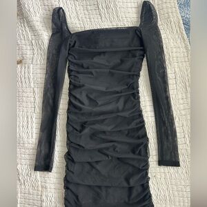 Princess Polly Black Long Sleeve Dress